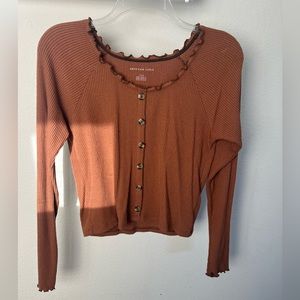 American Eagle Burnt Orange Long Sleeve